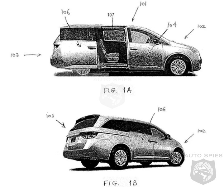 Rivian Patent Filing Shows New Wide Opening Door On A MINIVAN?
